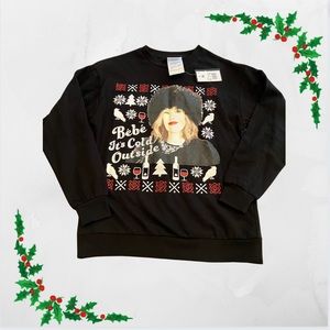 NWT Christmas Crewneck Long Sleeve Sweatshirt Bebe it’s Cold Outside